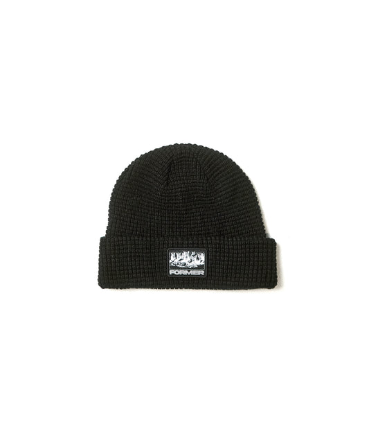 FORMER MERCHANDISE THEATER PATCH BEANIE BLACK