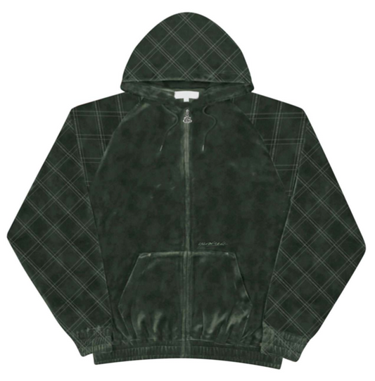Yardsale XXX Diamond Velour Hood Green - ARROW & BEAST