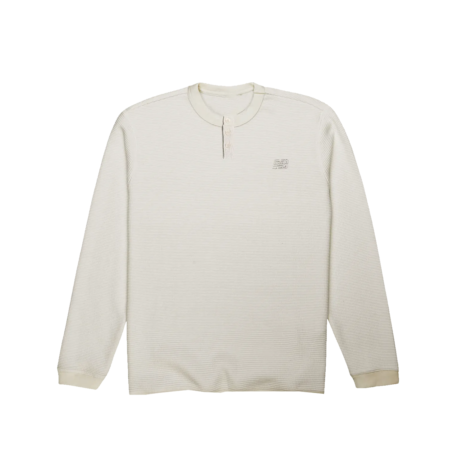 New Balance Numeric Waffle Knit Long Sleeve Henley Oeatmeal Heather MT51958OTH - ARROW & BEAST