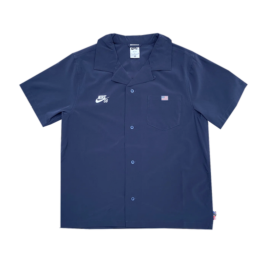 Nike SB Olympic USA Bowling Shirt Navy FZ4054-451
