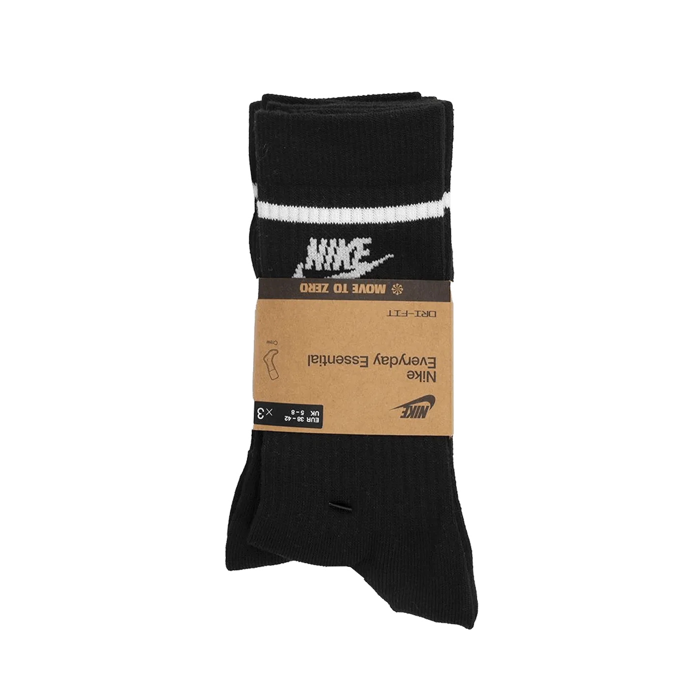 Nike Sportswear Dri-Fit Everyday Essential Socks Black White