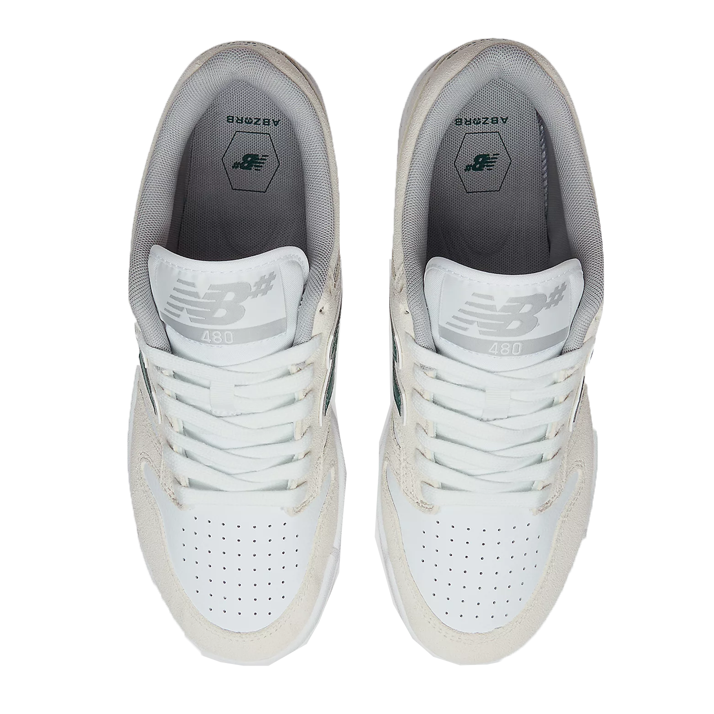 New Balance Numeric Skate Shoe White Green Suede NM480JDI