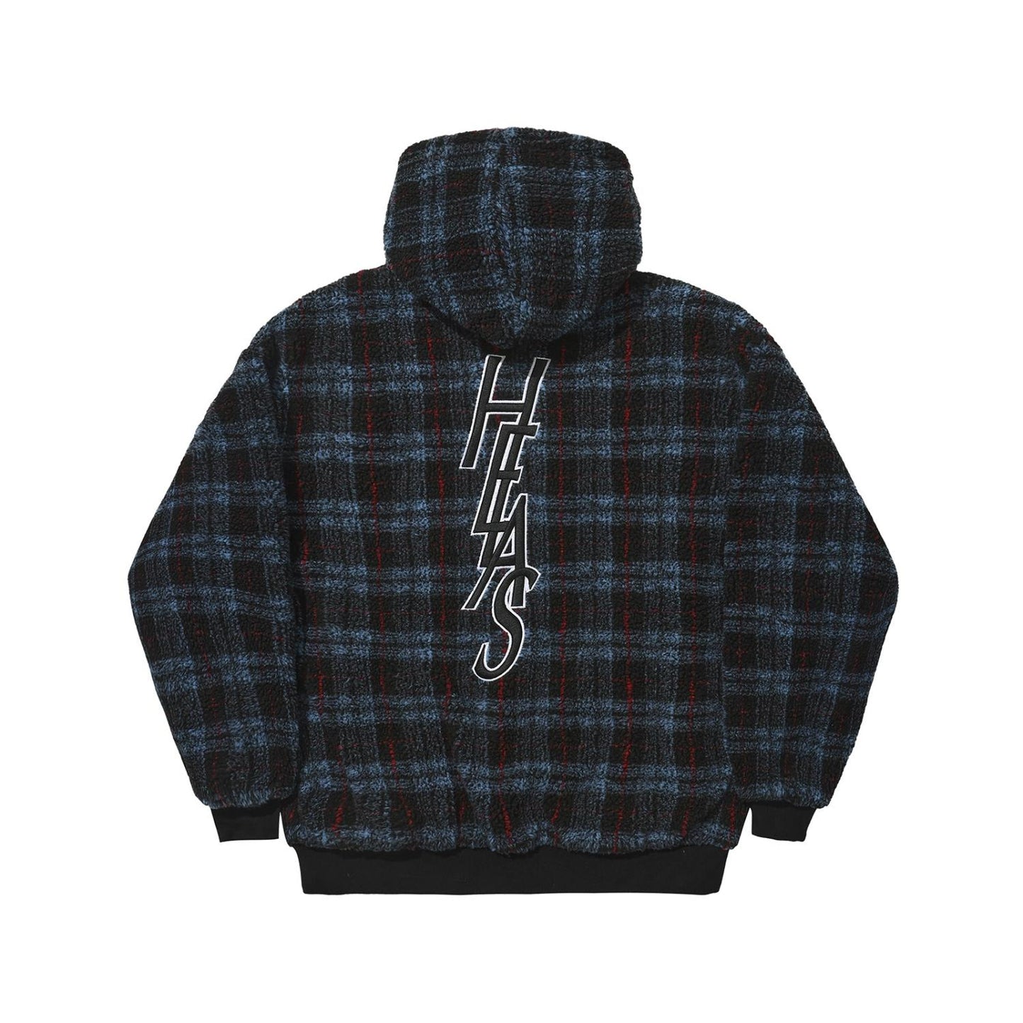 Helas Limited Ocaro Reversible Checkered Zip Jacket Navy