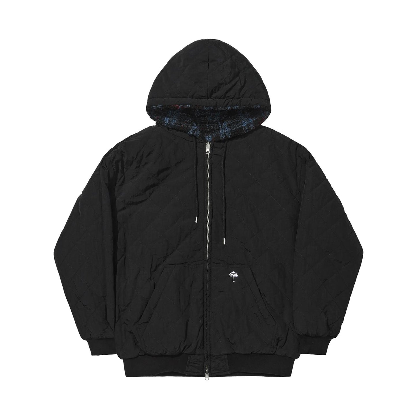 Helas Limited Ocaro Reversible Checkered Zip Jacket Navy