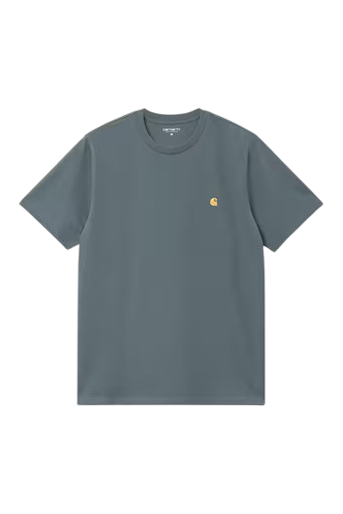 Carhartt S/S Chase T-Shirt Cozy Blue/Gold