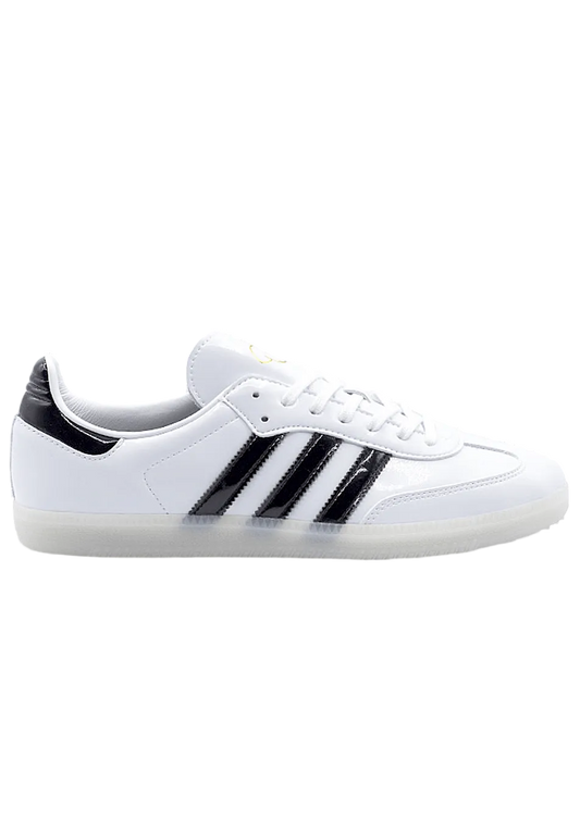 adidas Skateboarding Samba Dill Patent Leather White IE5158 ONLINE ONLY - ARROW & BEAST