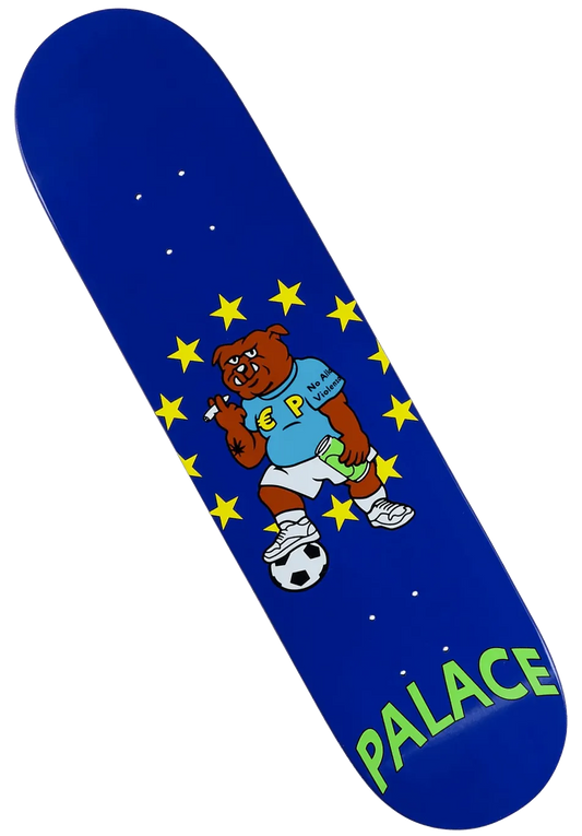 Palace Skateboards S26 Bulldog Deck Blue
