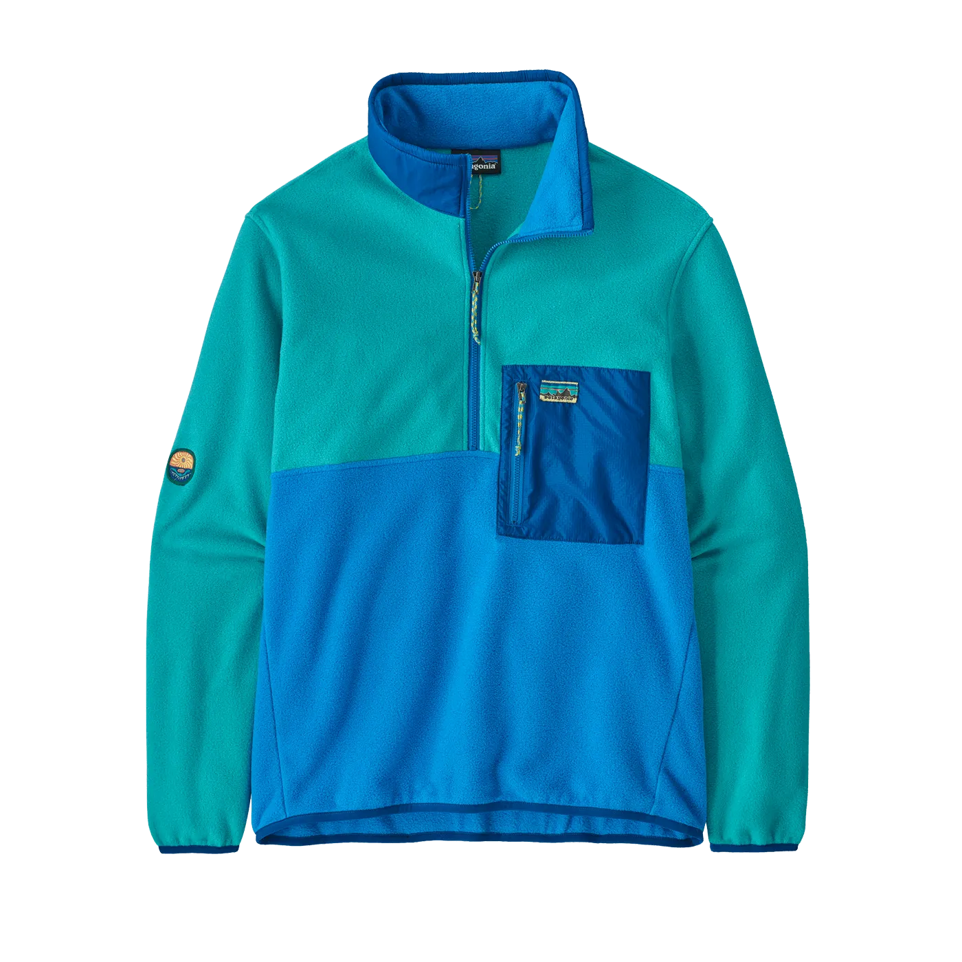 Patagonia Microdini 1/2 Zip Jacket Vessel Blue - ARROW & BEAST