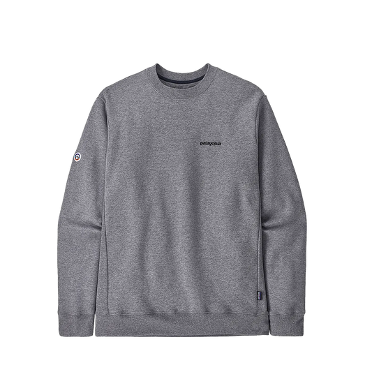 Patagonia Fitz Roy Icon Uprissal Crew Grey - ARROW & BEAST