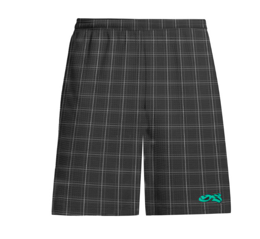 Yardsale XXX Check Waffle Shorts (Dark Grey) Dark Grey