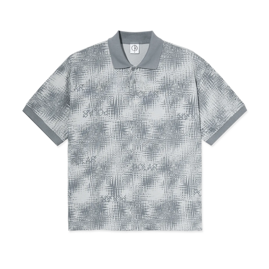Polar Skate Co. Surf Polo Shirt Scribble Silver