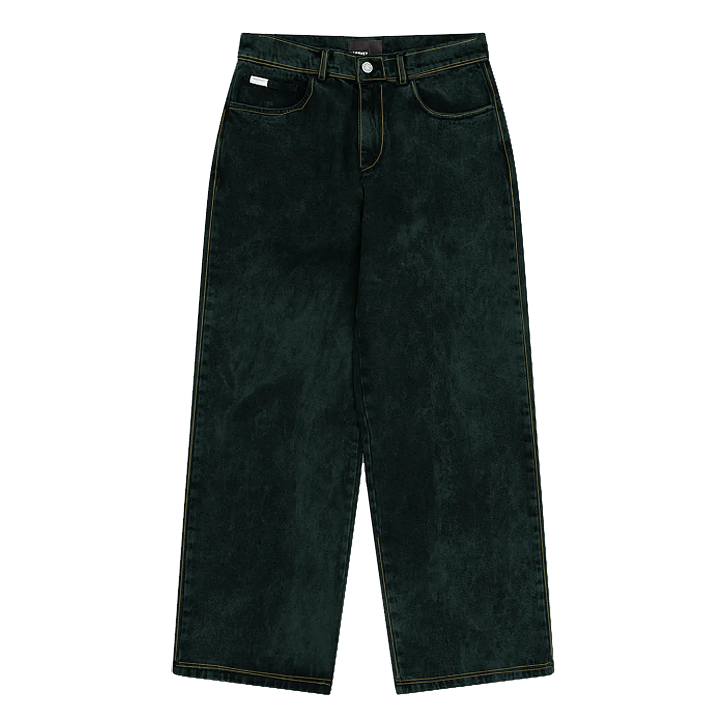 PACCBET #15 Baggy Denim Pants Green - ARROW & BEAST