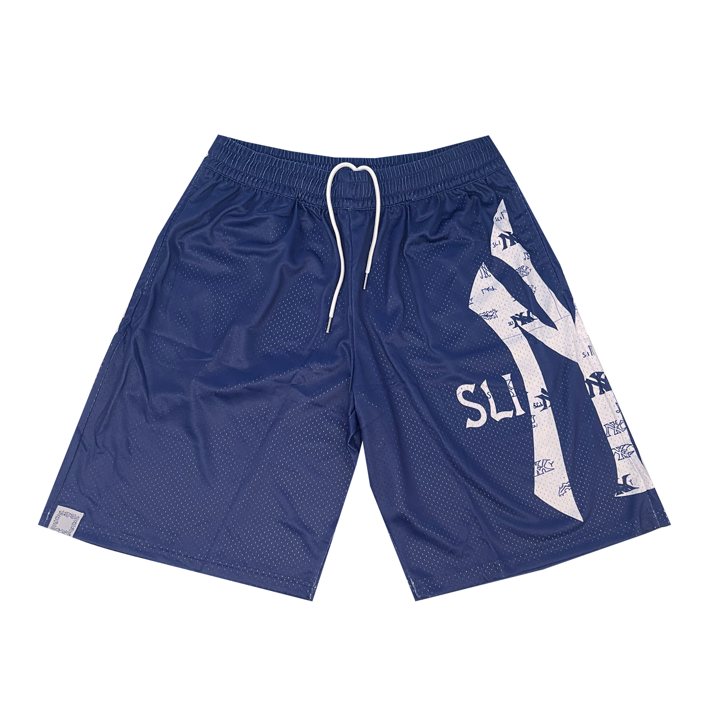 Slinky2020 Yankees Bootleg Mesh Shorts Blue