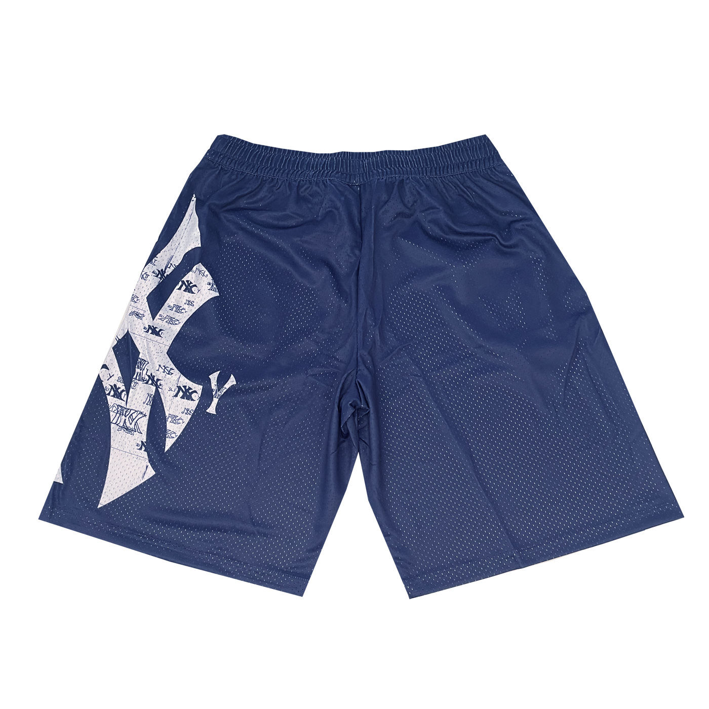 Slinky2020 Yankees Bootleg Mesh Shorts Blue