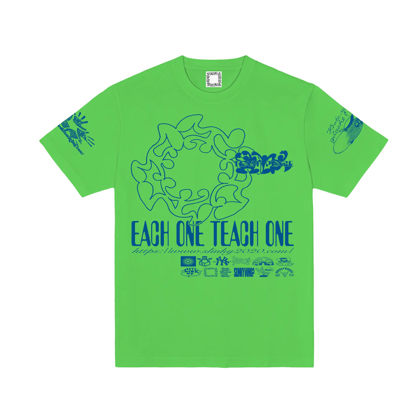 Slinky2020 Each One Teach One T-Shirt Lime