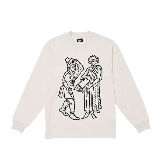 The Trilogy Tapes TTT Bastarda Longsleeve White - ARROW & BEAST