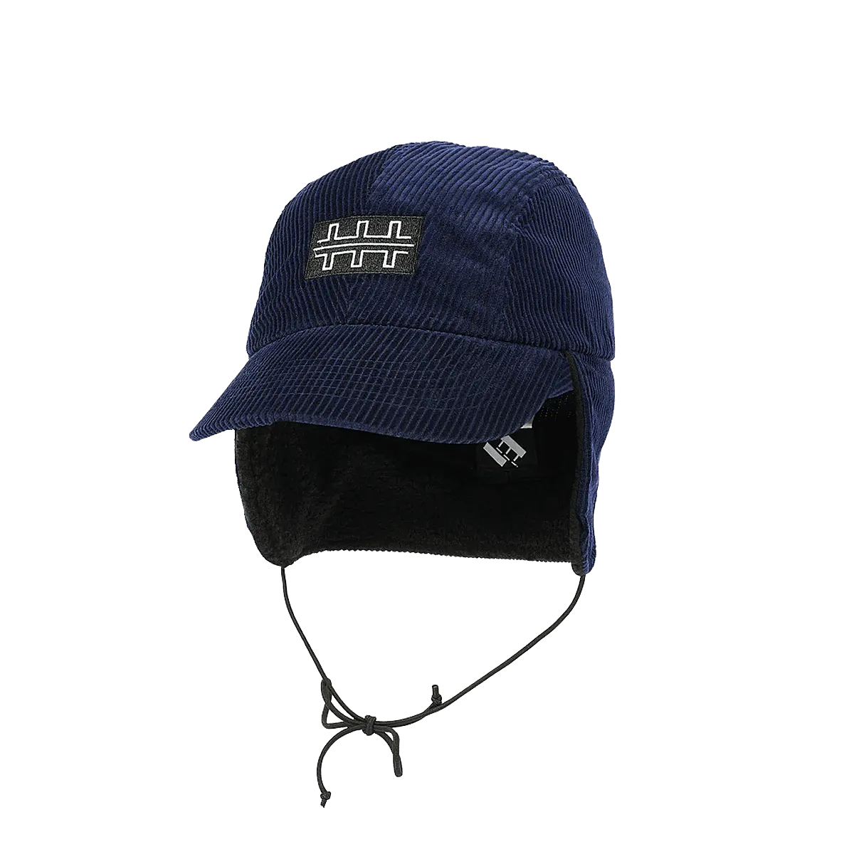 The Trilogy Tapes TTT Cord Earflap Cap Navy - ARROW & BEAST