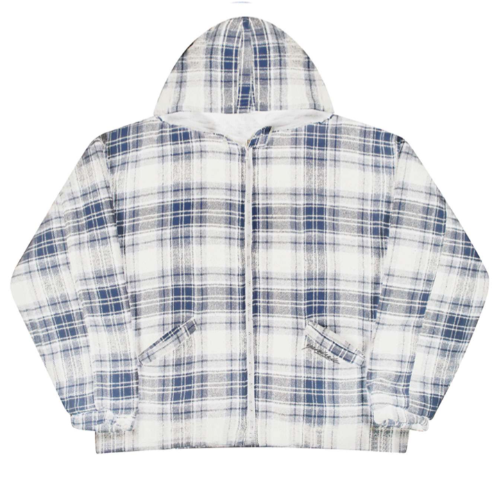 Yardsale XXX Plaid Wool Jacket Blue/White - ARROW & BEAST