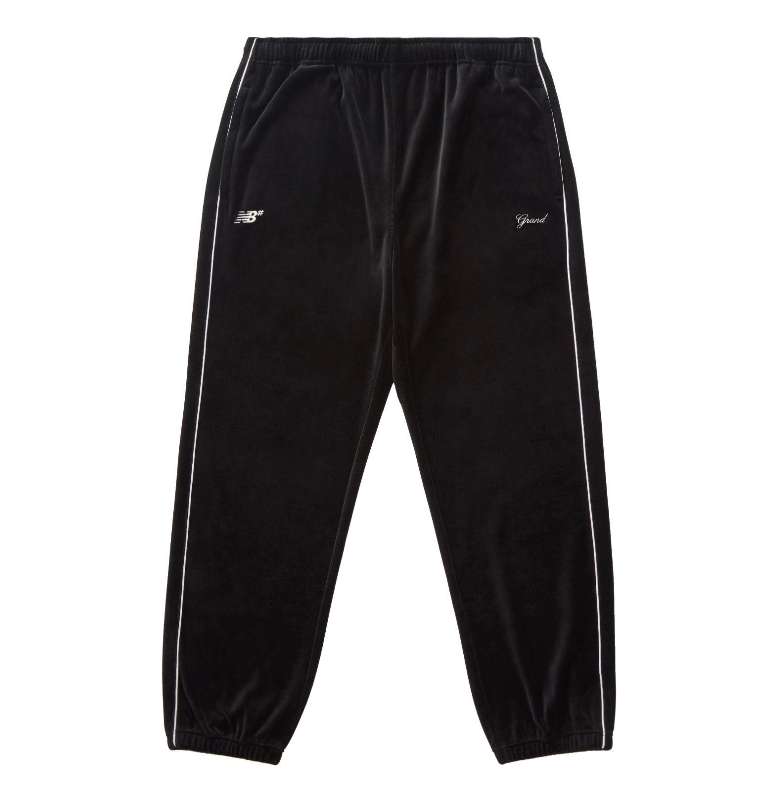 Grand Collection NB VELOUR TRACK PANT Black