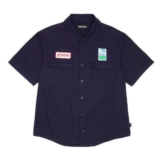 GX1000 Fertilizer SS Button Down Shirt Dark Blue - ARROW & BEAST