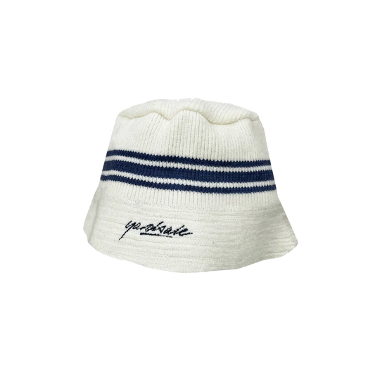 Yardsale XXX Chenille Bucket Hat White - ARROW & BEAST