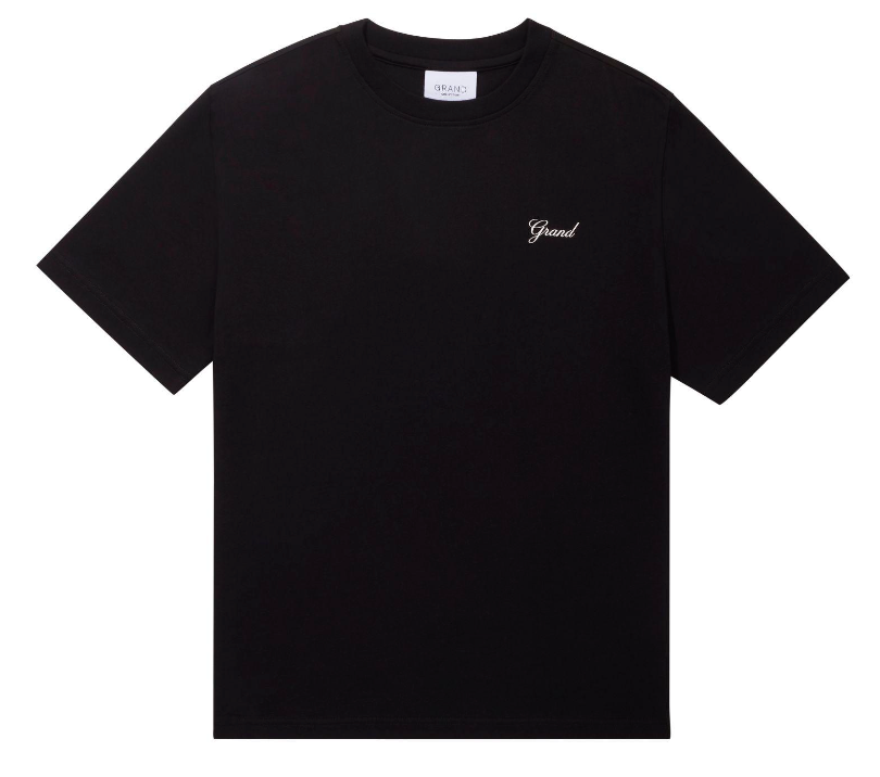 Grand Collection SCRIPT TEE BLACK Black