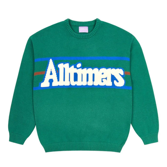 Alltimers - Broadway Knit Sweater - Forest Green - ARROW & BEAST