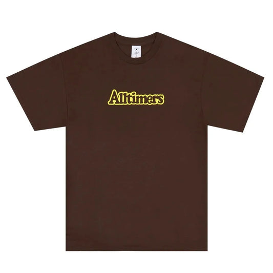 Alltimers Broadway Puffy T-Shirt Brown - ARROW & BEAST