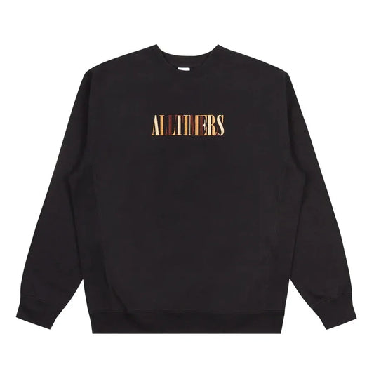 Alltimers Midtown Embroidered Crew Black - ARROW & BEAST