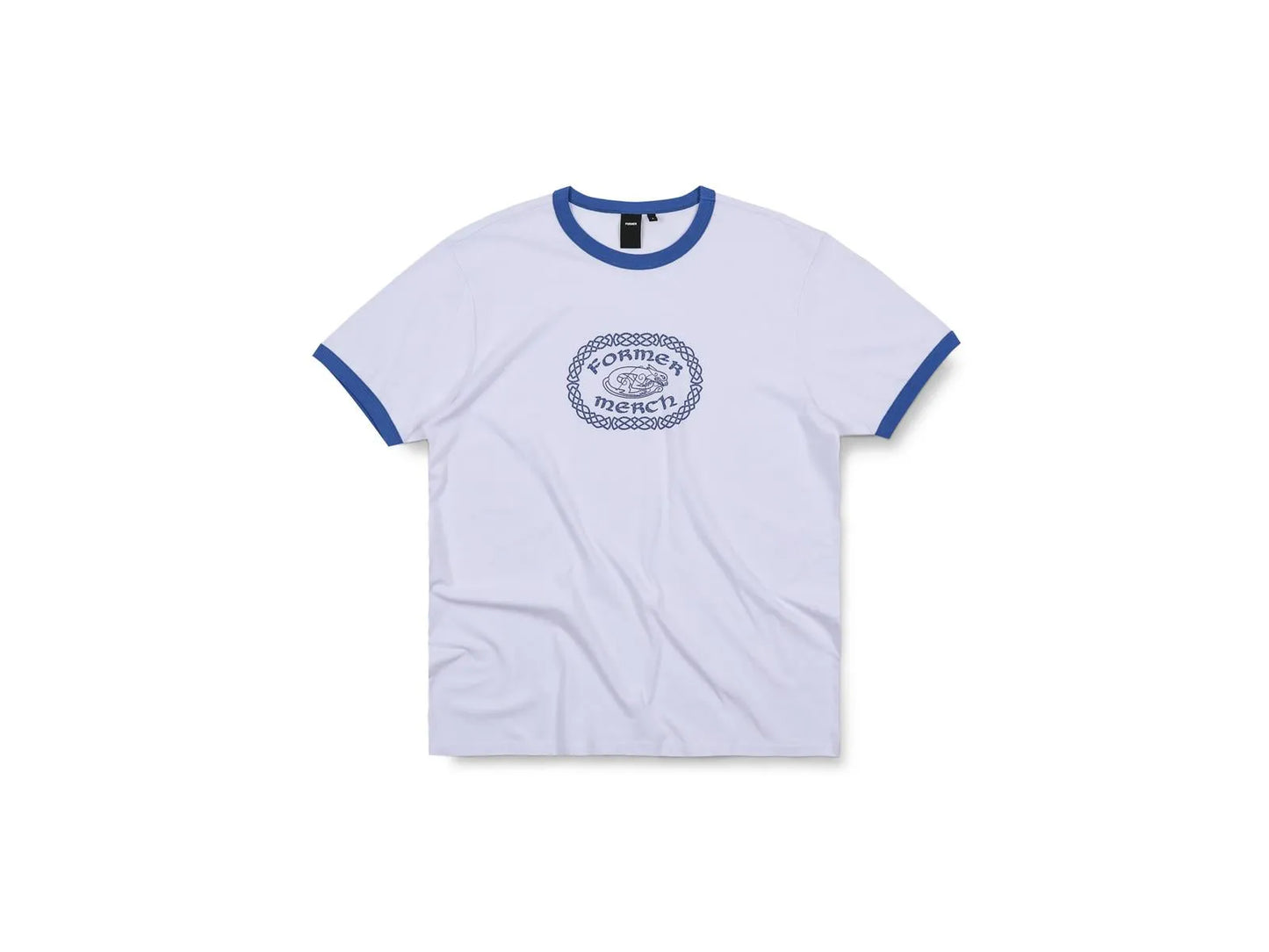 Former Merchandise - CELTIC RINGER T-SHIRT - White Cobalt - ARROW & BEAST