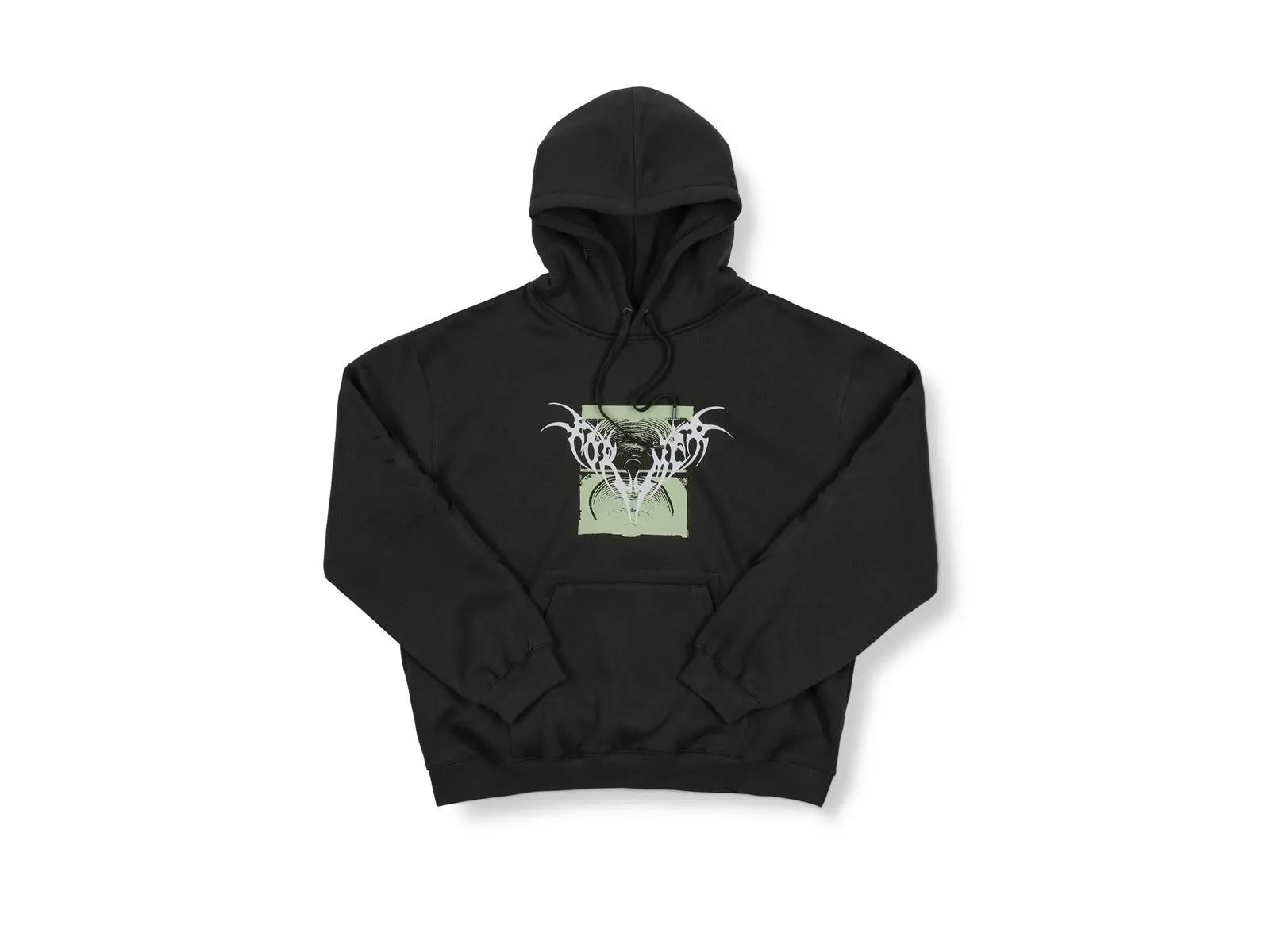 Former Merchandise - TRIBAL CRUX HOOD - Worn Black - ARROW & BEAST