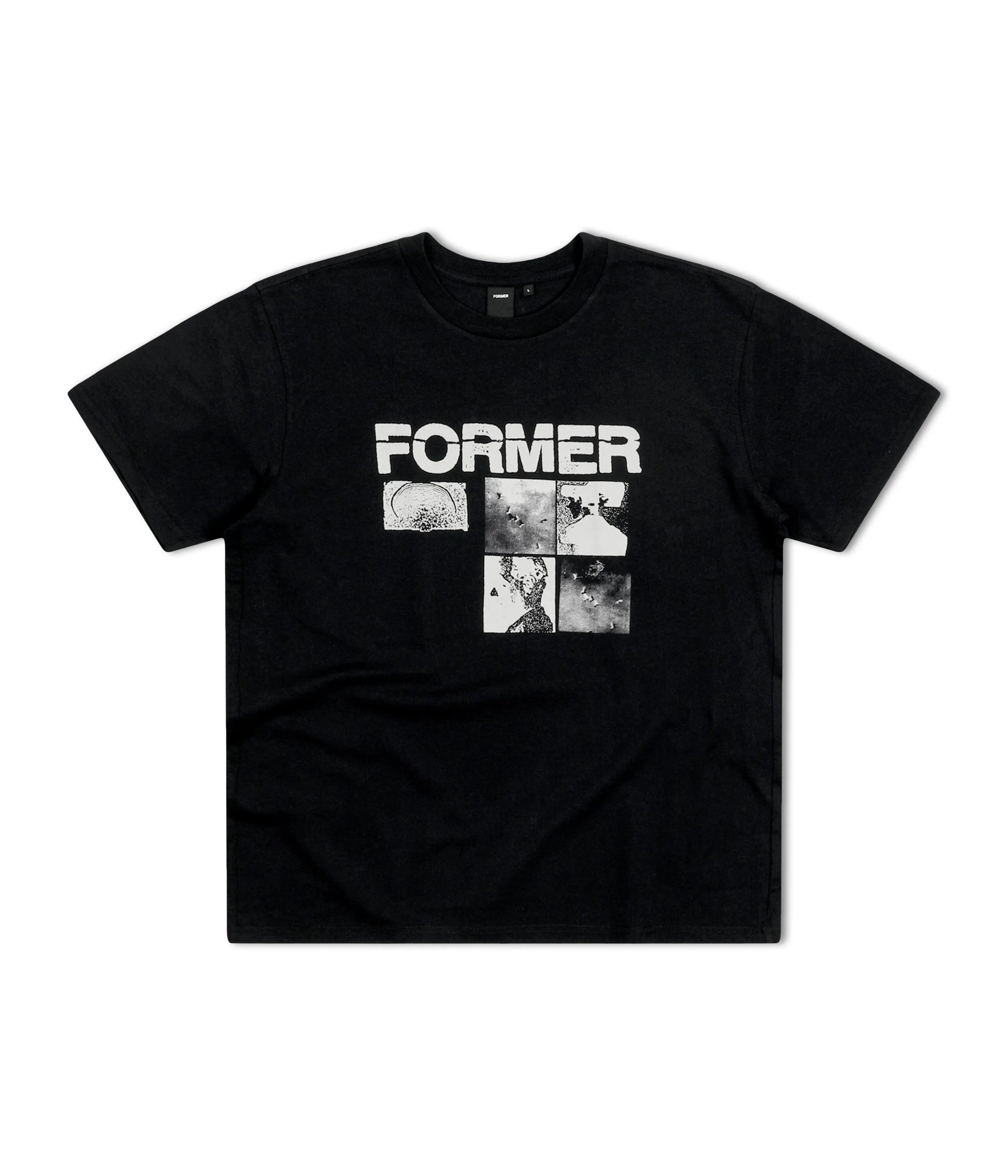 Former Merchandise - UNFOLDING T-SHIRT - BLACK - ARROW & BEAST