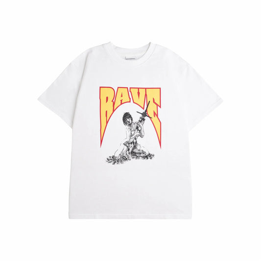 Rave Skateboards - CASCA tee - White - ARROW & BEAST
