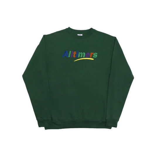 Alltimers - Embroidered Estate Crew Dark Green - ARROW & BEAST