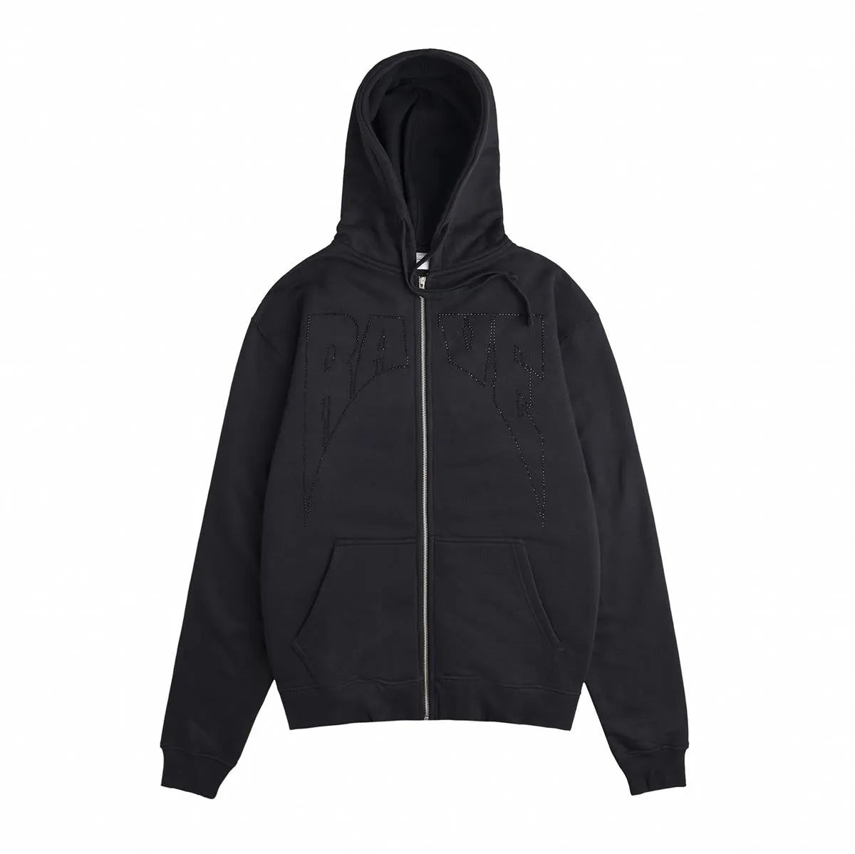 Rave Skateboards - ACADEMY hoodie black rhinestones - ARROW & BEAST