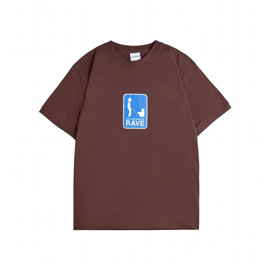 Rave Skateboards - NO LEAK tee dark brown - ARROW & BEAST