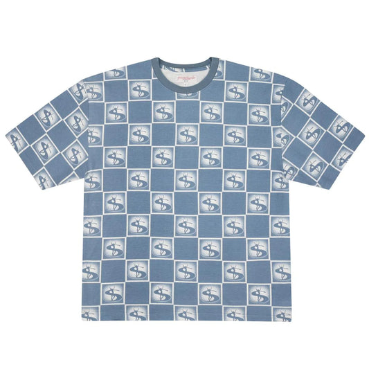 Yardsale XXX Bellagio Pique T-Shirt Navy - ARROW & BEAST