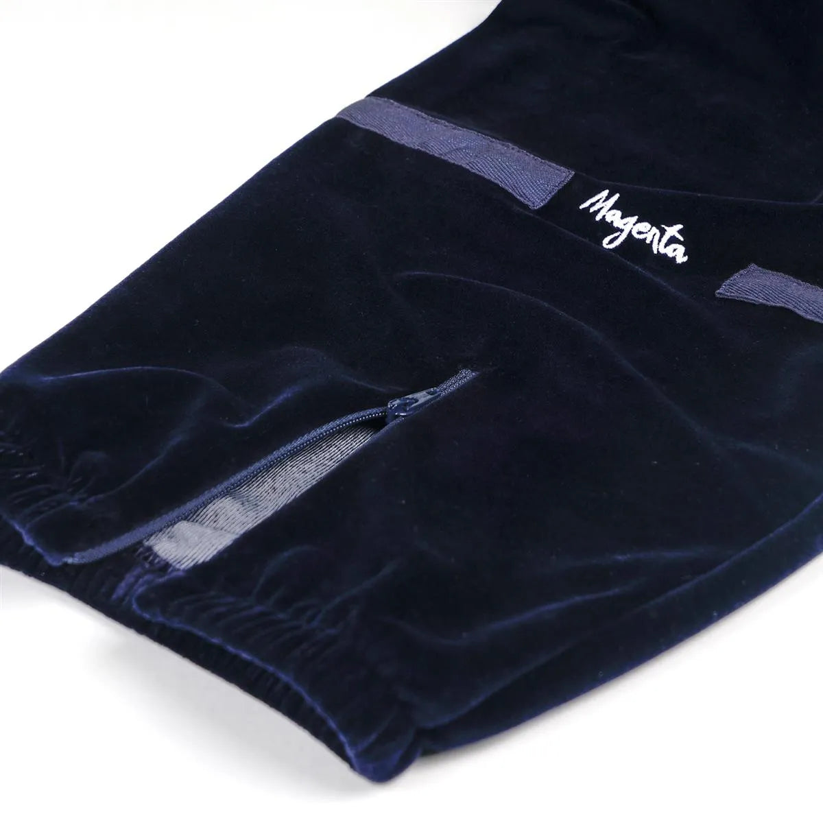 Magenta Skateboards - DIMANCHE VELOURS TRACKPANTS - NAVY - Navy - ARROW & BEAST