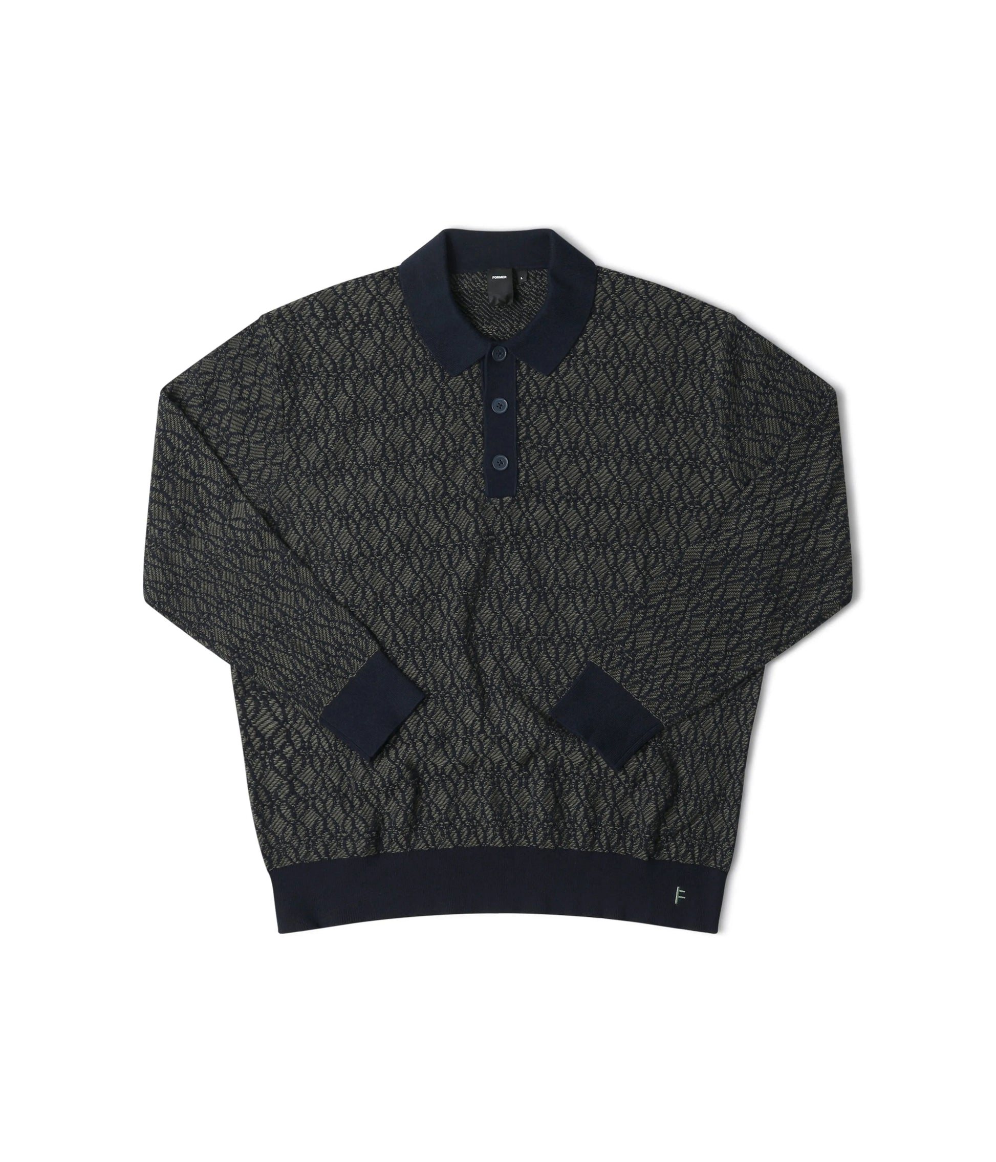 Former Merchandise - EXPANSION KNIT POLO Army Navy - Army Navy - ARROW & BEAST