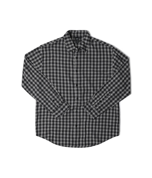Former Merchandise - VIVIAN CHECK LS SHIRT Grey Check - Grey Check - ARROW & BEAST