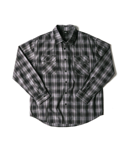 Former Merchandise - VIVIAN PLAID LS SHIRT Shadow - Shadow - ARROW & BEAST