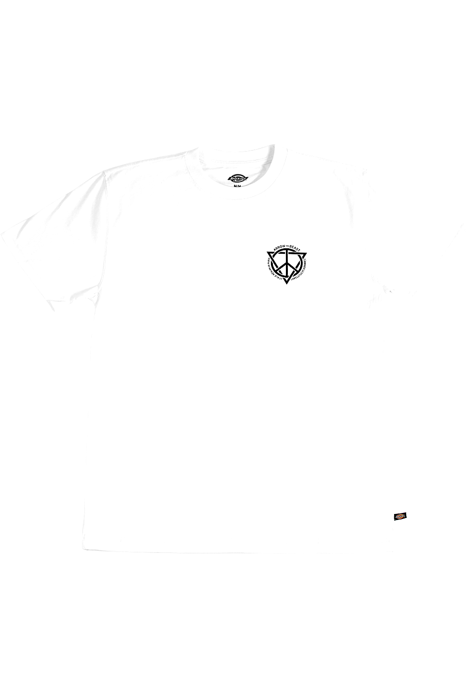 Arrow & Beast x Dickies "Blank Spectrum" Tee White - ARROW & BEAST