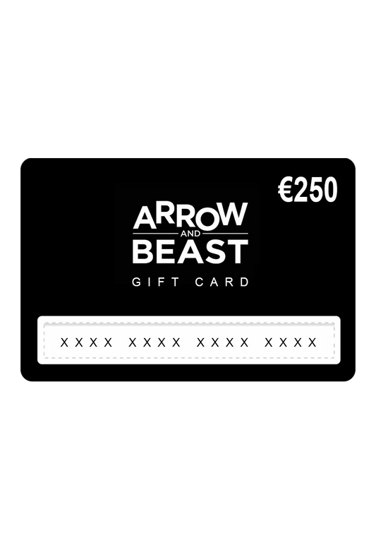 ARROW & BEAST Gift Card 250€ ONLINE + STUTTGART - ARROW & BEAST