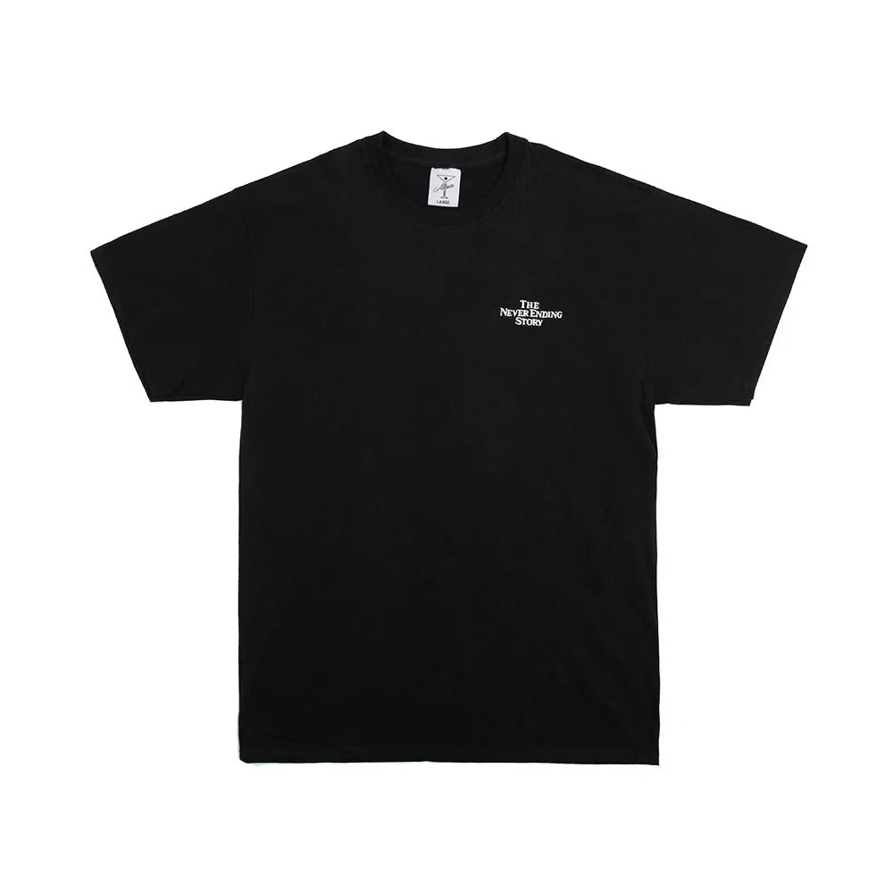 Alltimers - Embroidered Never Ending Story Tee - Black - ARROW & BEAST