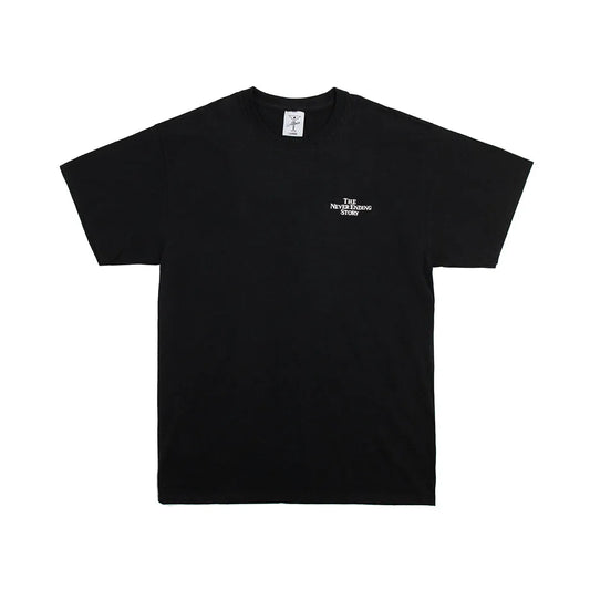 Alltimers - Embroidered Never Ending Story Tee - Black - ARROW & BEAST