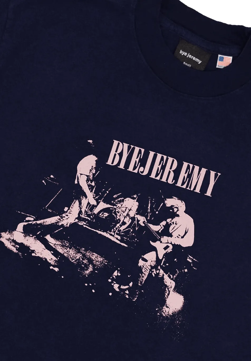 Bye Jeremy Band Tee Navy - ARROW & BEAST