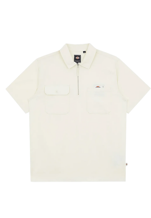 Dickies Skate x Pop Trading Co Short Sleeve Shirt Off White - ARROW & BEAST