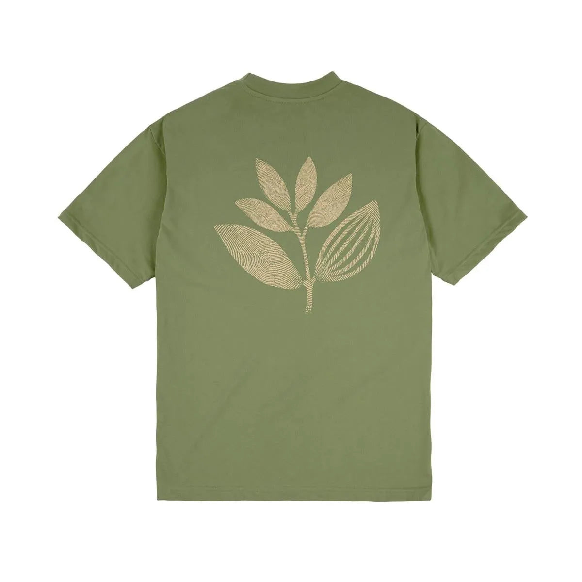 Magenta Skateboards Fingerprint Plant Tee Pea Green - ARROW & BEAST