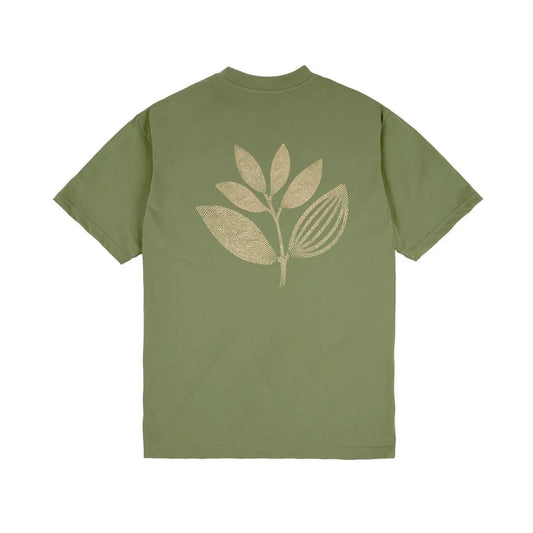 Magenta Skateboards Fingerprint Plant Tee Pea Green - ARROW & BEAST