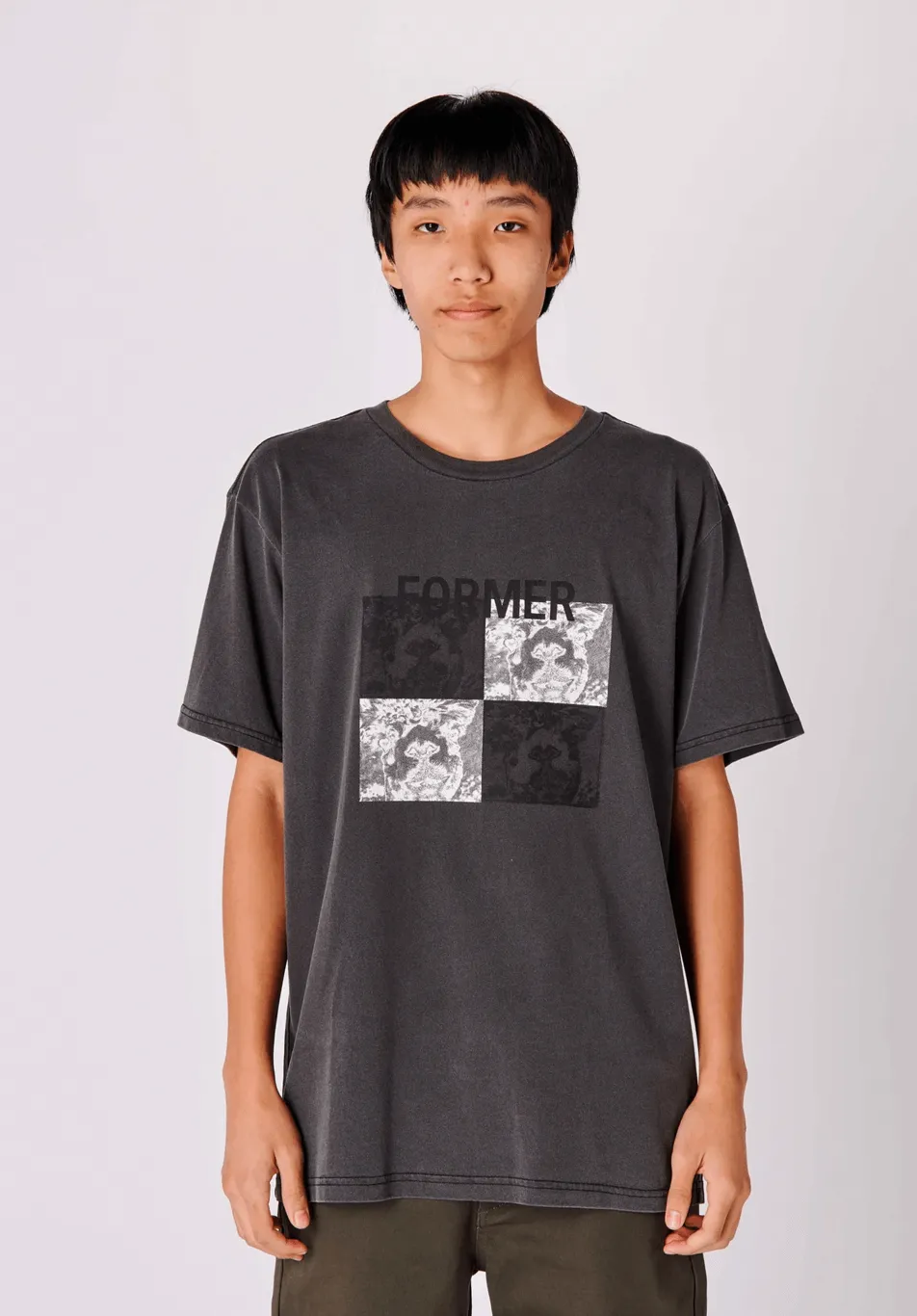 Former Merchandise Dire Tee Washed Black - ARROW & BEAST